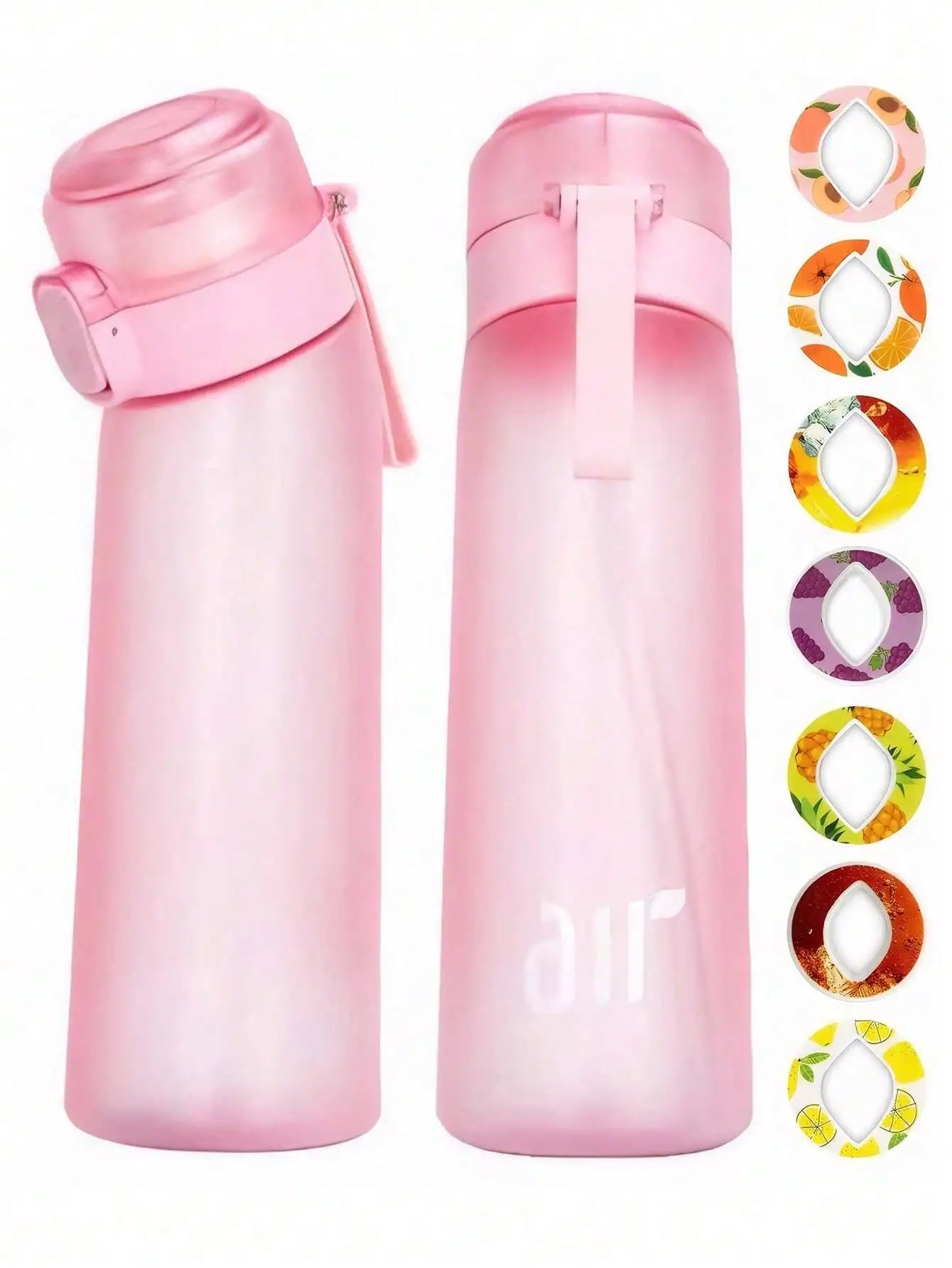 Portable Sports Traw Water Bottle Equipped 0 Sugar Calorie Random Qme Pink 0.8L