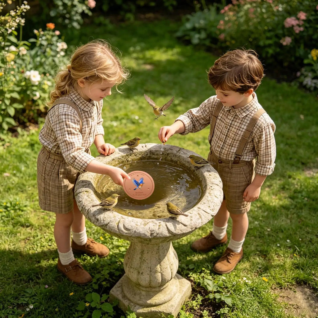 Bird Bath Copper Disk Water Cleaning Purification Plate Copper Bird Bath Purification Disk For Pool Garden Outdoor Breeding Qme