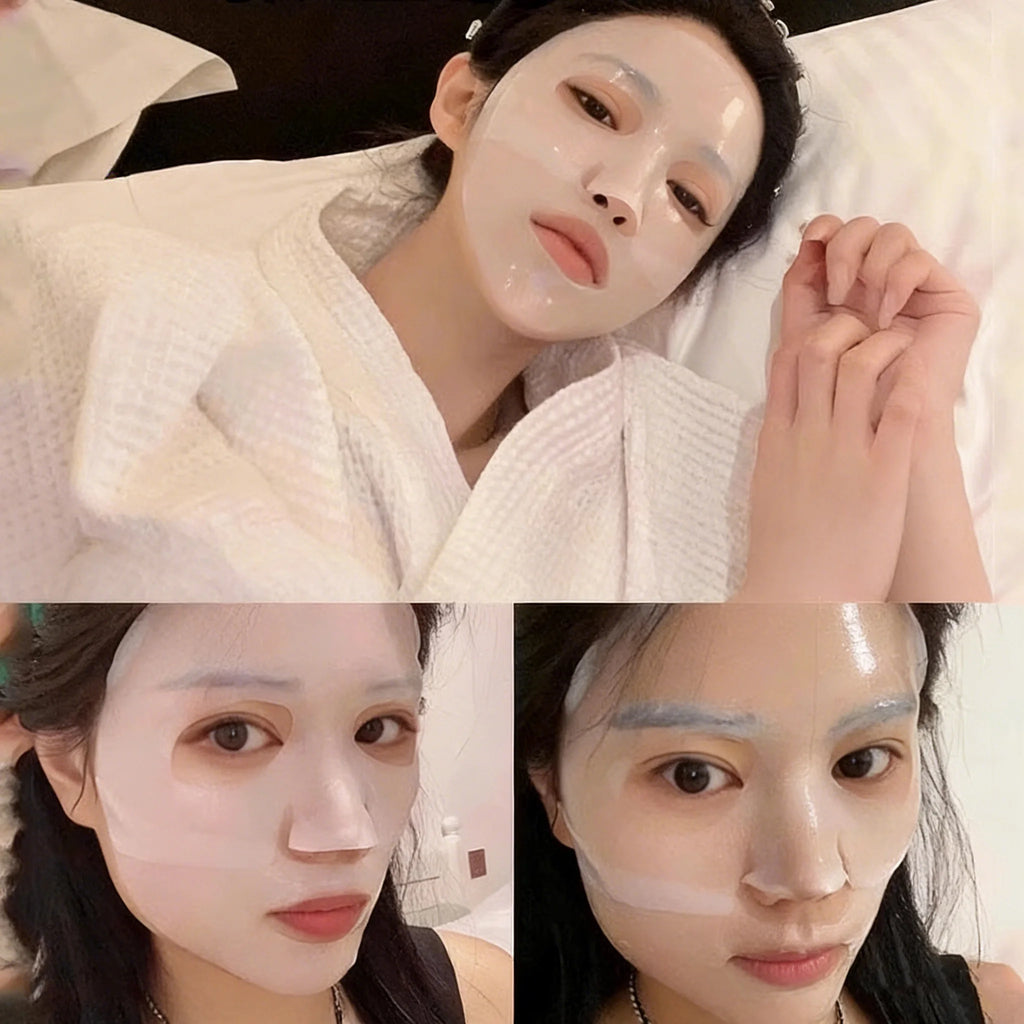 5pcs*30ml Hot Sale Seaweed Collagen Filling Crystal Mask Replenishing Fruit Jelly Skin Transparent Mask Skin Care Masque Qme