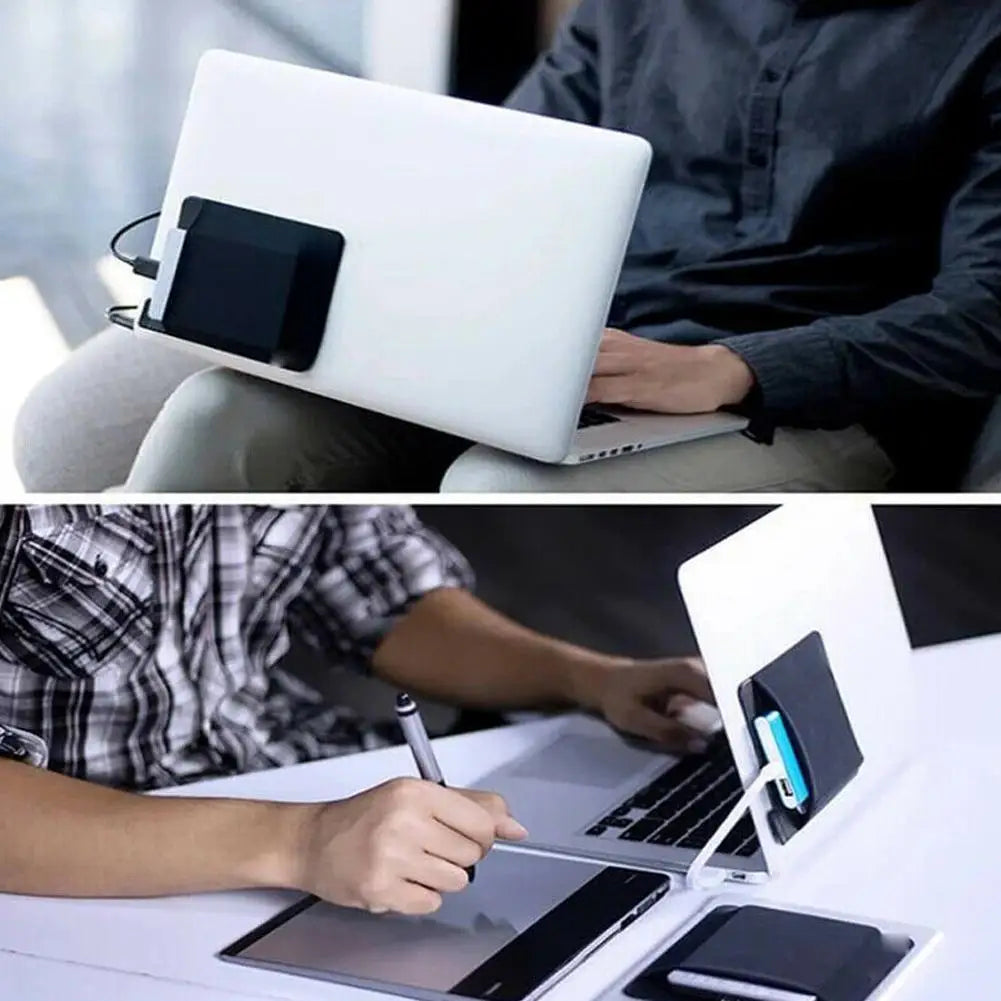 NEW Self Adhesive Laptop Rear Storage Bag for Mouse Digital Hard Drive Pen Pocket Pouch Laptop Accessories Qme