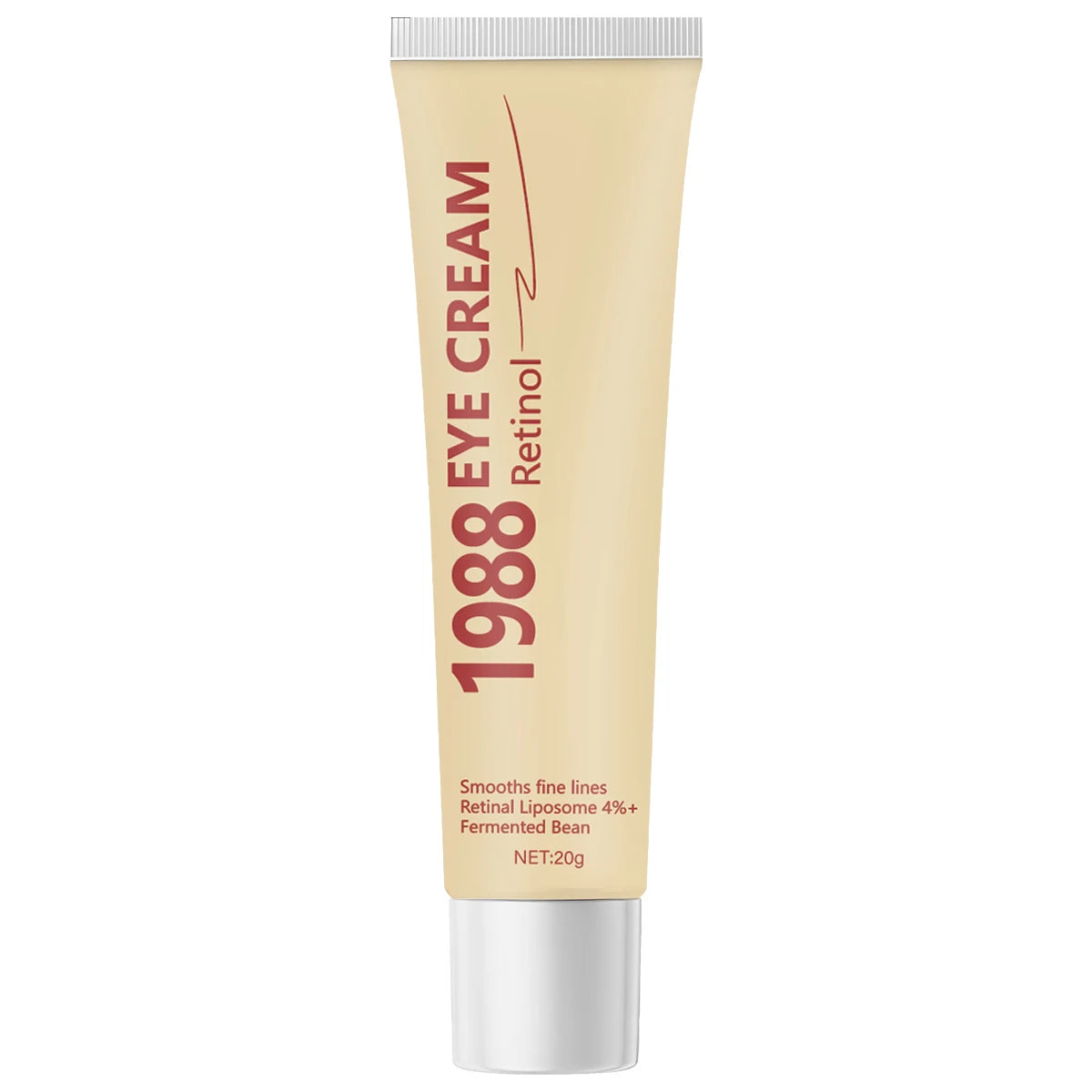 Retinol Eye Cream 1988 with 4% Retinal Liposome & Fermented Bean - Smooths Fine Lines for Elastic, Smooth Skin Qme WHITE 20g