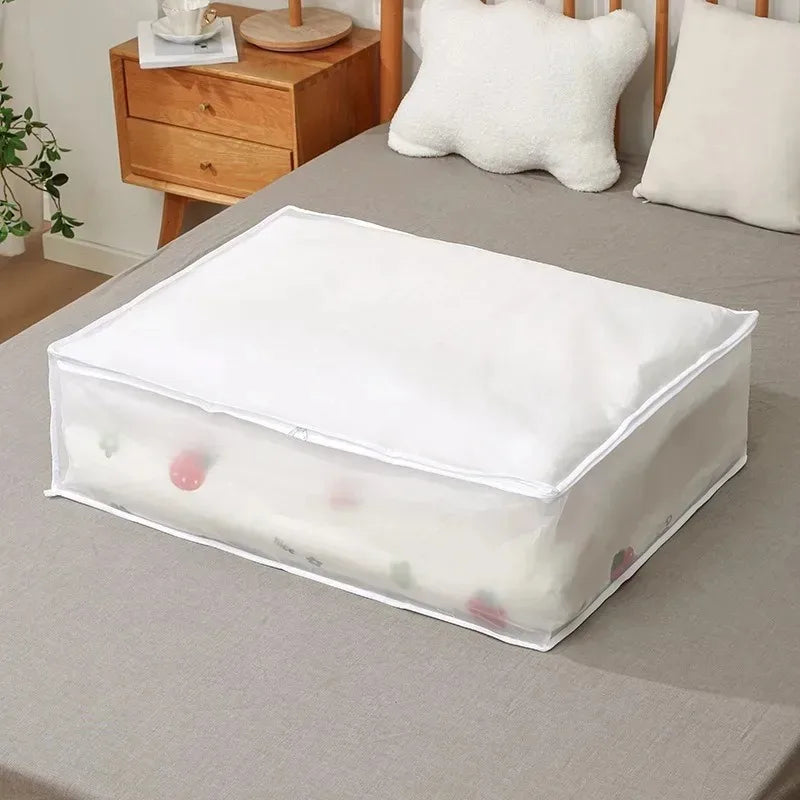 1-2Pcs Household Blanket Wardrobe Underbed Storage Bag Foldable Large Capacity Waterproof Dustproof Clothes Quilt Storage Bag Qme
