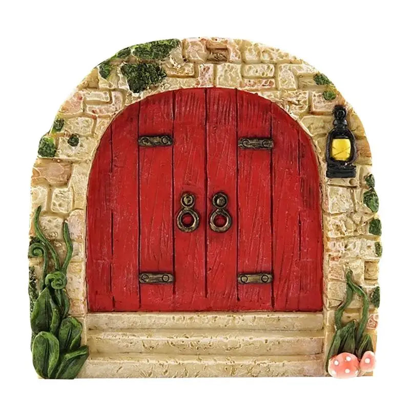 Mini Home Garden Doors Ornaments Elf Fairy Door Miniature House Decor Qme 9