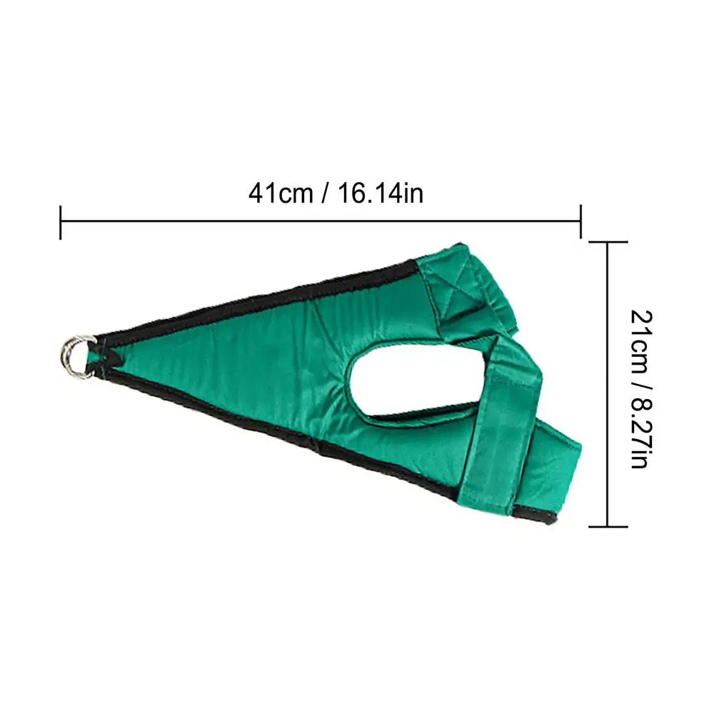 Neck Stretcher Strap Cervical Neck Traction Harness Adjustable Suspension Neck Stretcher with Steel Ring Fixation for Home Use Qme A