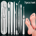 Stainless Steel Nail Care Precision Cuticle Remover Trimmer Includes Qme 7PCS