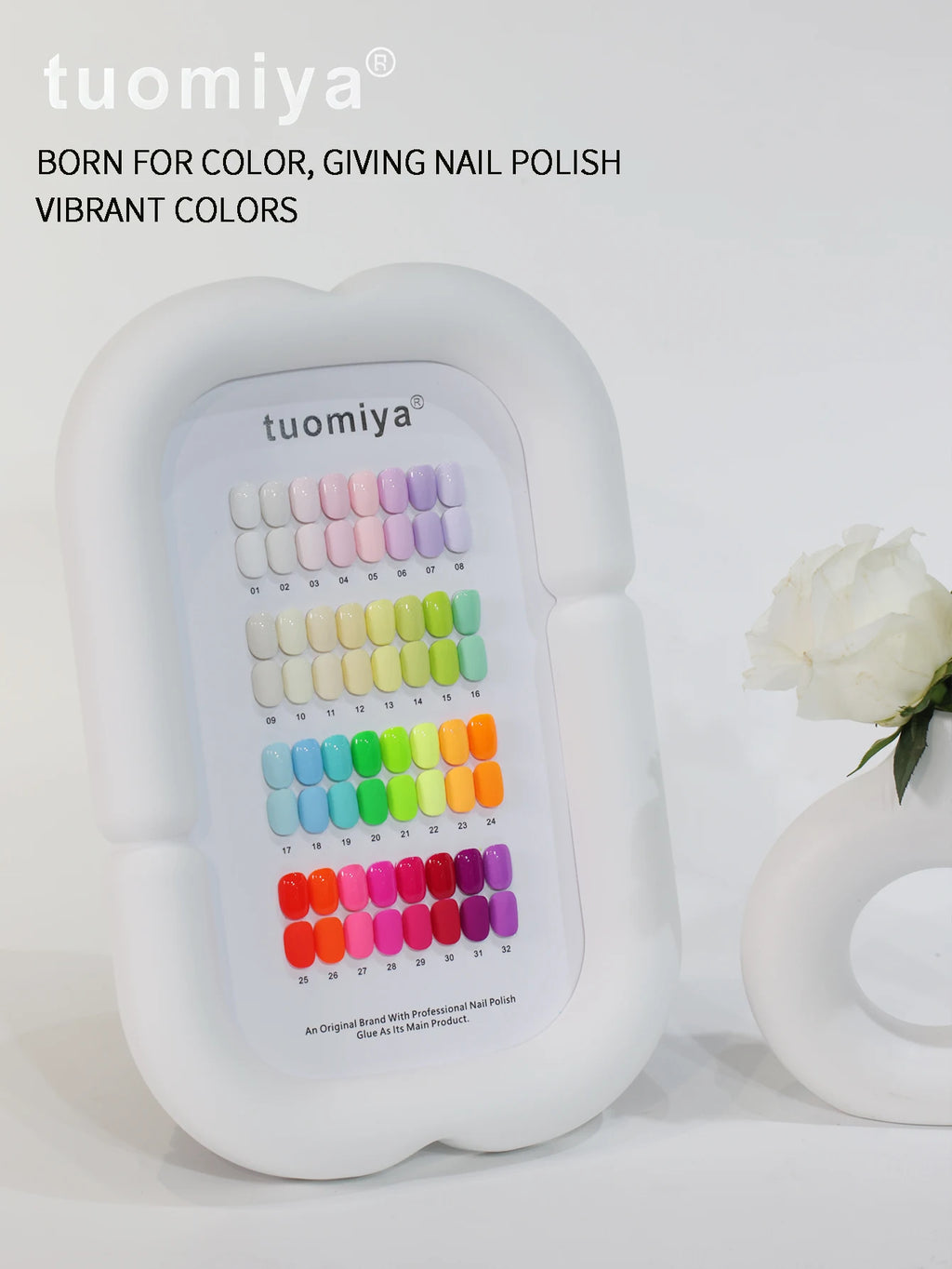 32-Color Dopamine Macaron Nail Polish Gel Chart UV DIY Art Tools Qme