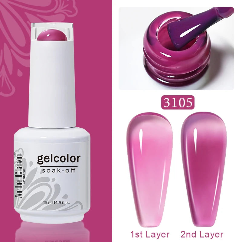 Arte Clavo Macaron Spring Series Gel Nail Polish Pigment Semi
