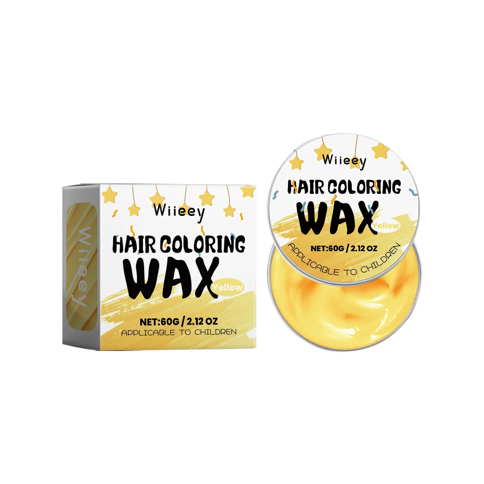 8 Colors Kids Hair Wax Temporary Paint Reduce Scalp Stimulate Prevent Qme Yellow