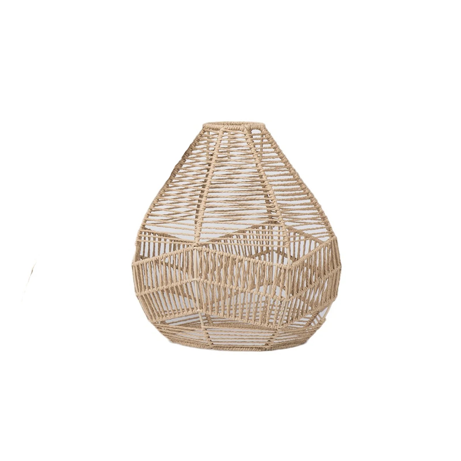 Nordic Modern Retro Hand-woven Lamp Shades atural Rattan Wicker Hanging Light Chandeliers Decorative Covers Qme B