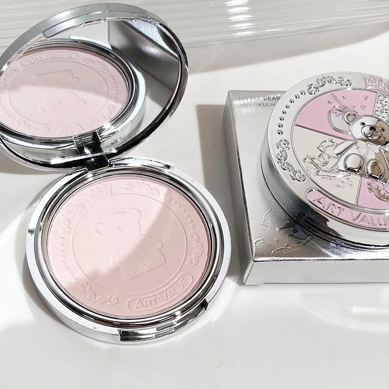 Art Value Bear Knight Soft Focus Pressed Powder Matte Natural Makeup Qme NO.A44-1