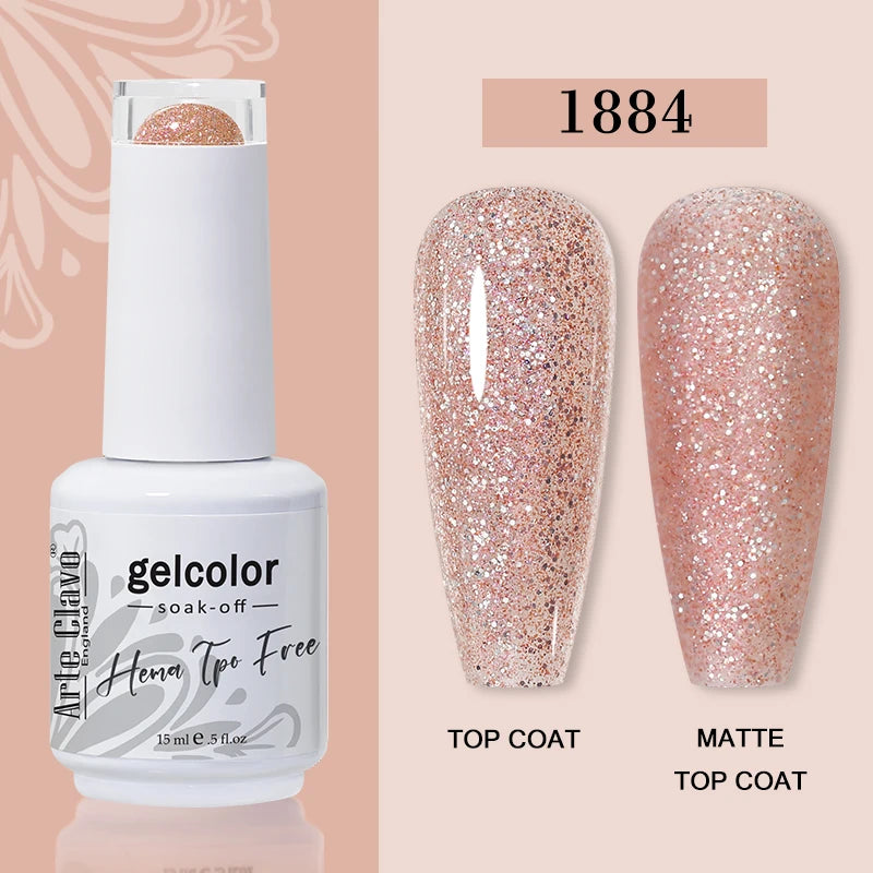Arte Clavo HEMA TPO Soak Off UV LED Nail Gel Polish 108 Colors