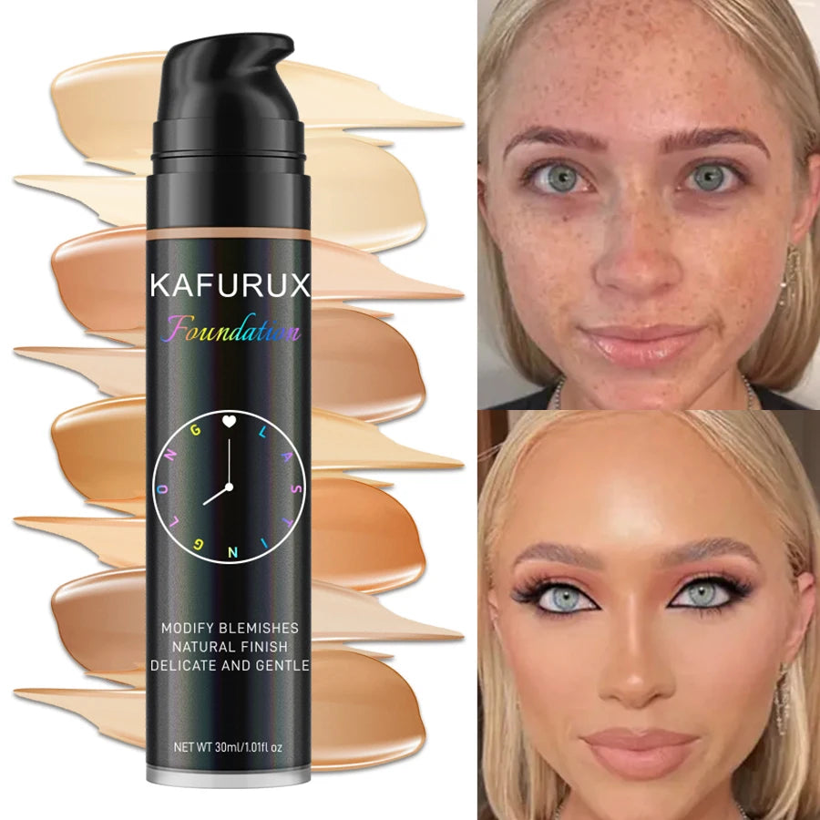 8 Colors Liquid Foundation Effective Concealer Waterproof Qme