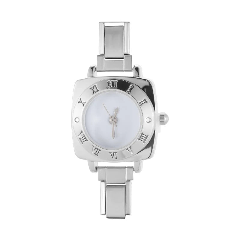Wholesale Stainless Steel Watch Head Bracelet DIY Italian Charm Women