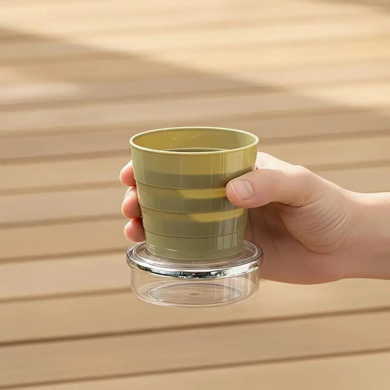 Collapsible Food Grade Silicone Cups 4 BPA Reusable Portable Folding Qme