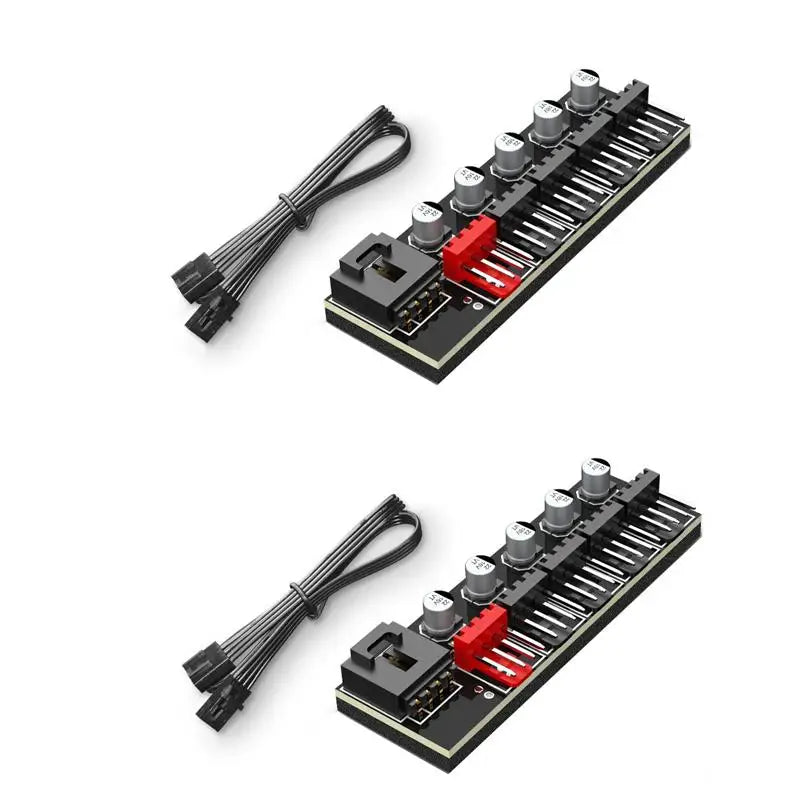 5 Way Expansion 4 Pin PWM Fan Hub Splitter Cable Multi Configurations Qme 2PCS