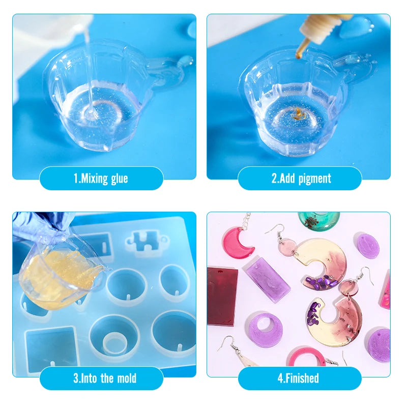 30 Styles Silicone Earring Pendant Silicone Resin Molds Jewelry Making Casting Mold for DIY UV Resin Epoxy Charms Craft Handmade Qme