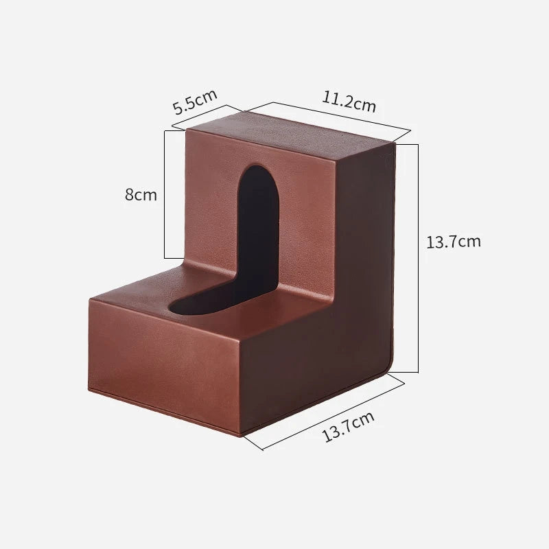 L-shaped Tissue Boxes Office, Living Room, Bedroom, Simple and Creative Folding Double-sided Tissue Box Holder Home Decoration Qme Coffee