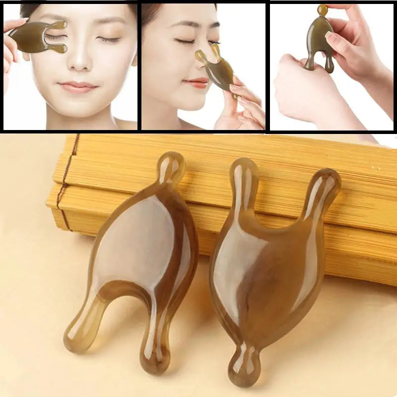 Guasha Facial Resin Scraper Tool Anti-aging Lifting Eye Spa Skin Qme
