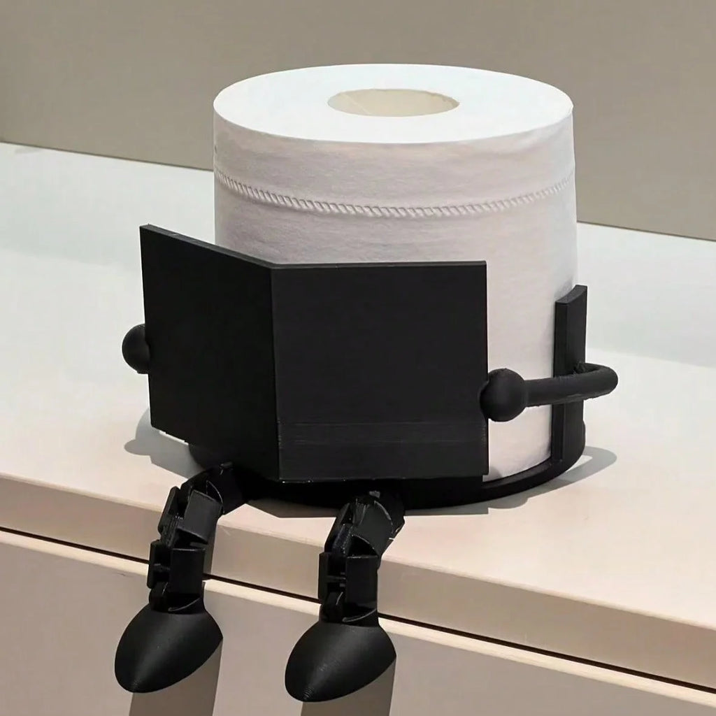 Creative Toilet Paper Holder Stand Fun Sitting Posture Design Qme