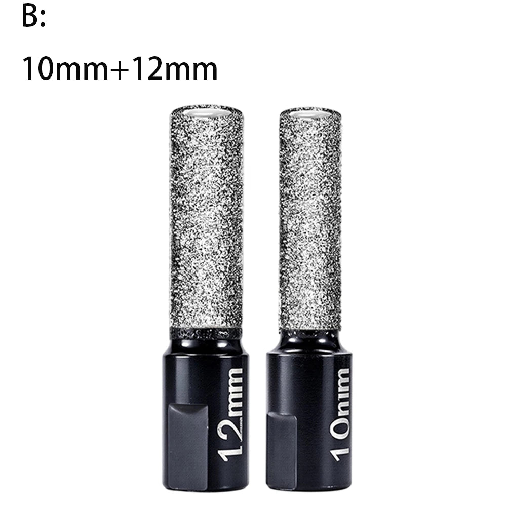 2/3/4/ 5 Pc /set Dry Diamond Drilling Bit Tile Cutter Marble Drill Bit M10 Thread Brazed Hole Opener Angle Grinder Tool Qme B
