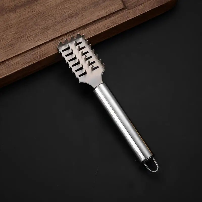Fish Scaler Stainless Steel Remover Serrated Sawtooth No Mess Easily Qme A