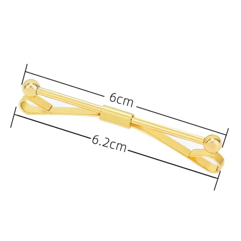Men Metal Copper Collar Clip Shirt High-grade Non-injury Clothing Women Prevent Exposure Buckle Neckwear Clips Gifts Accessories Qme