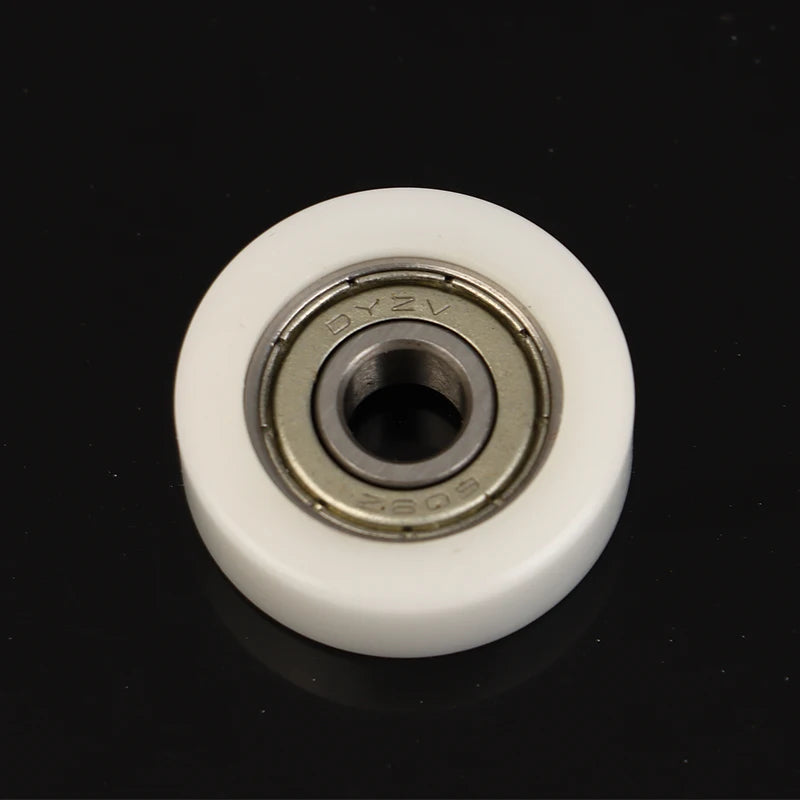 608 ZZ Nylon POM Round Roller Wheel 8x30x10mm Plastic Bearing Pulley Qme