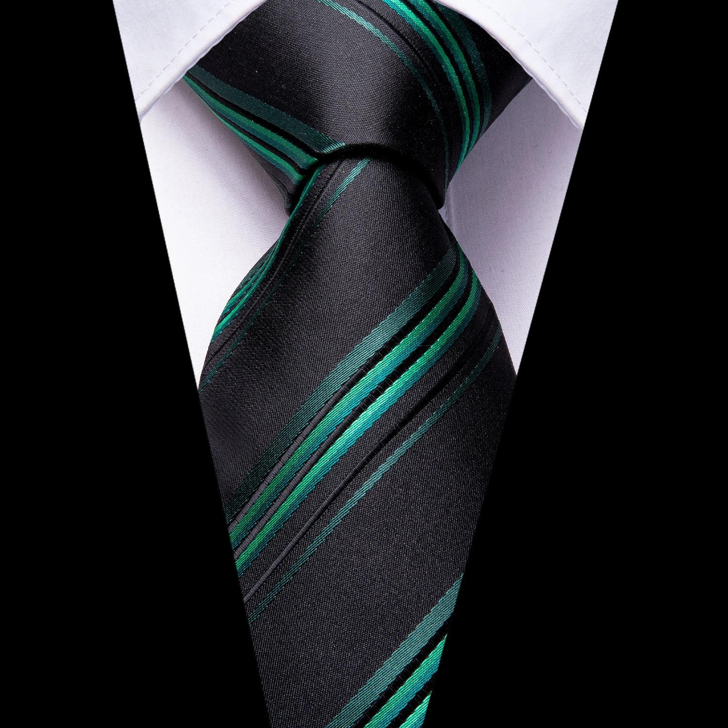 Tie Men 3-Piece Wedding Accessories Cufflinks Pocket Handkerchief Qme DPTH-LDSN3365