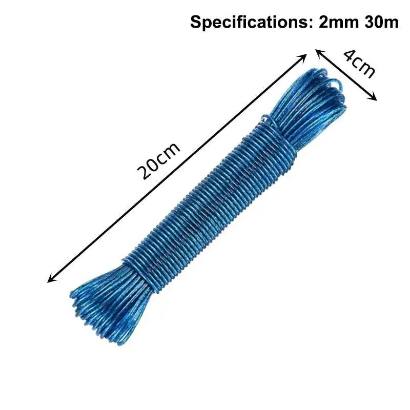 Portable Clothesline 10 20 30 50M Garden Camping Travel Clothes Qme C3