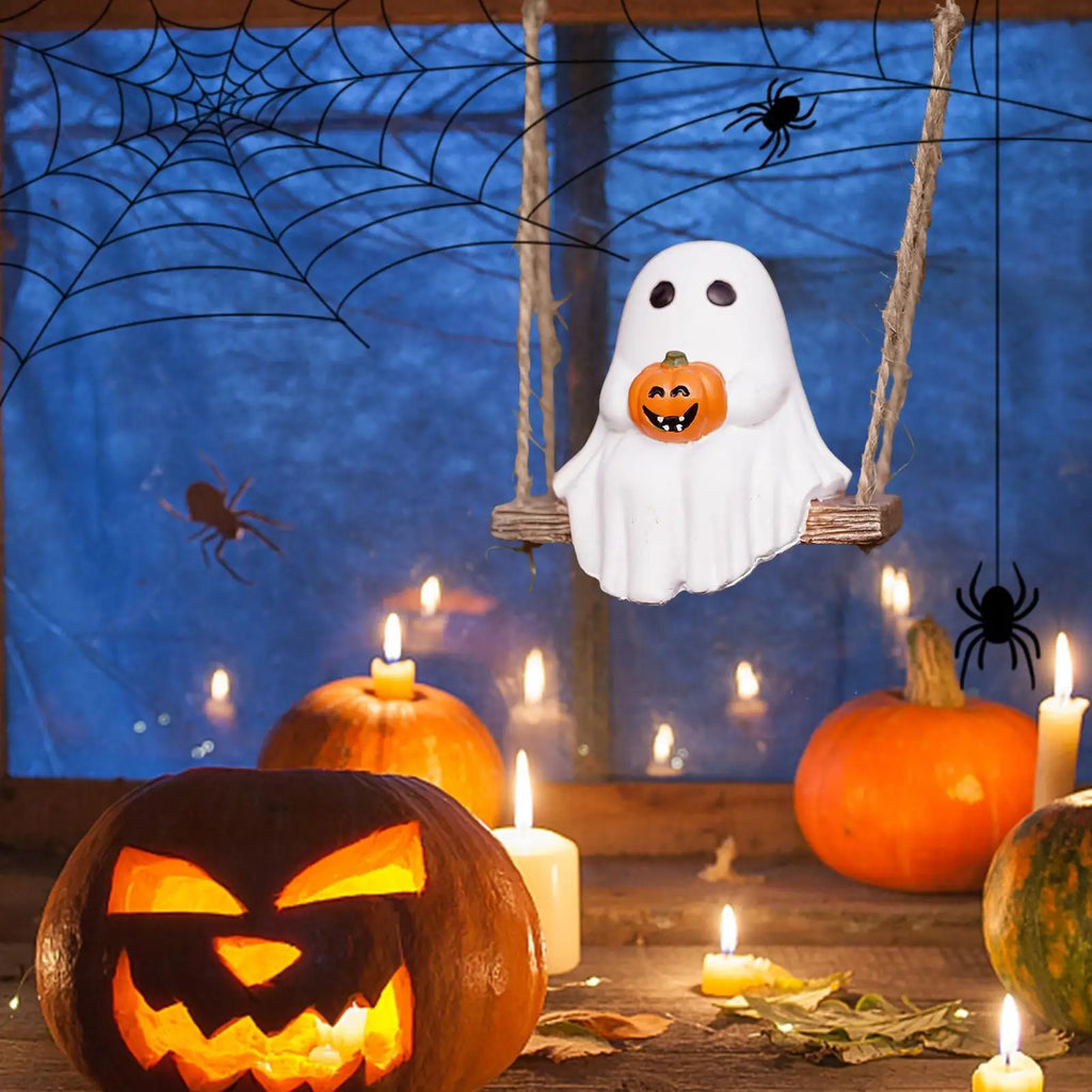 Ghost Pumpkin Ornaments Halloween Swing Holding Weather-resistant Qme China Mainland
