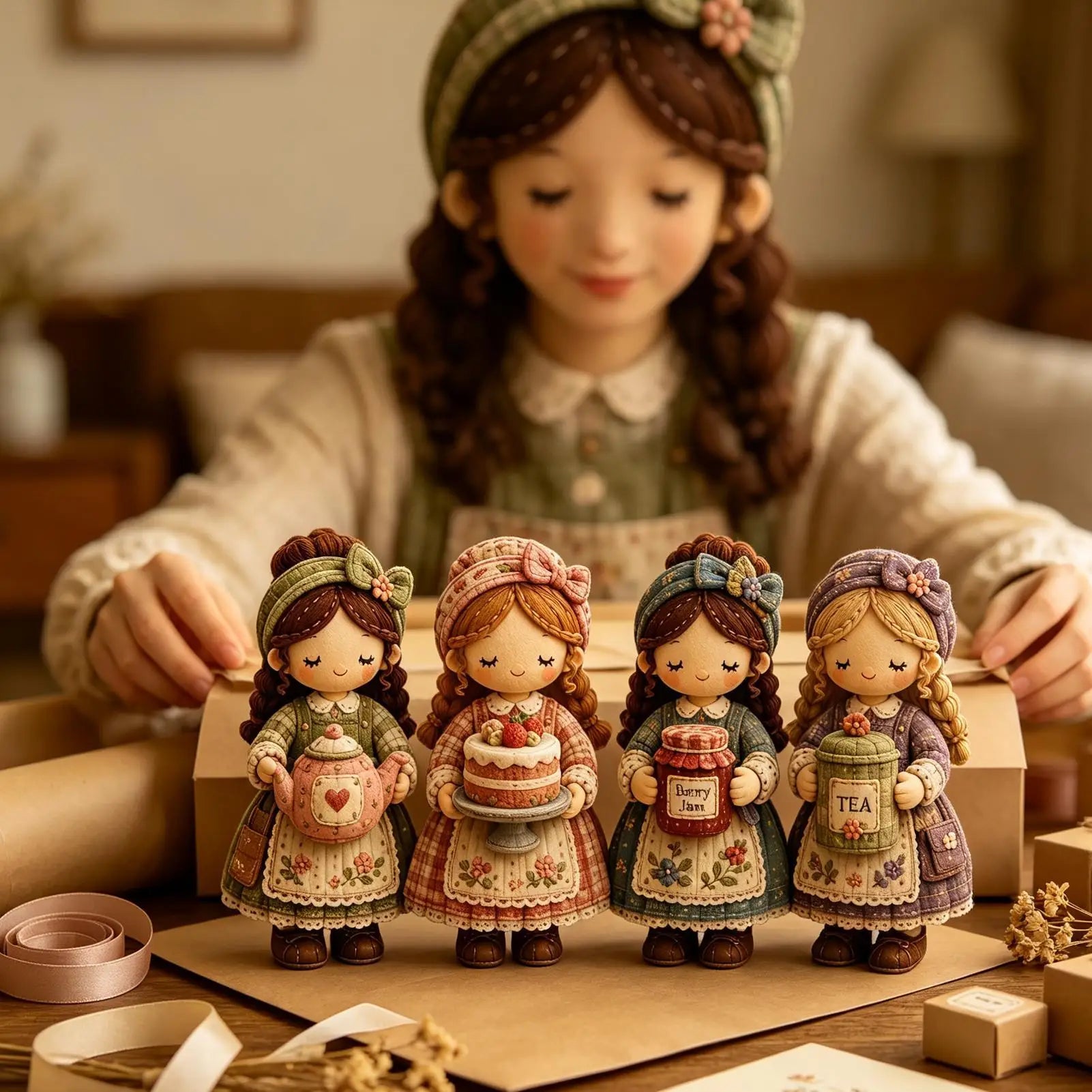 Sewing Doll Handmade Room Decor Crafting Cute Making Women Girls Qme