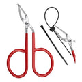 ABDJ-Cable Tie Opener Zip Tie Cable Tie Remover Tool Stainless Steel Zip Tie Cutter Tool With Silicone Handle Qme As Shown