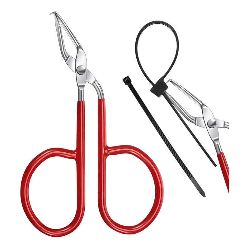 ABDJ-Cable Tie Opener Zip Tie Cable Tie Remover Tool Stainless Steel Zip Tie Cutter Tool With Silicone Handle Qme As Shown