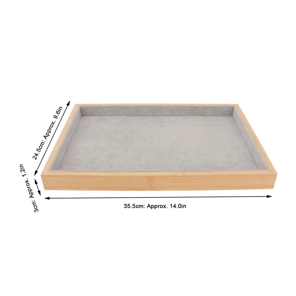 Jewelry Tray Elegant Multipurpose Wood Jewelry Drawer Organizer Lightweight Scratch Resistant Display Function for Jewerly Qme