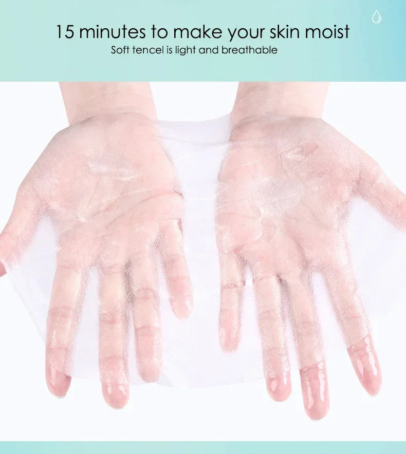 Hyaluronic Acid Hydrating Facial Mask Sheet Masks Face Shrinking Qme