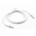 1m Aux Audio Line 3.5mm Male To Cable Stereo Car Public Digital Cables Qme WHITE 1m