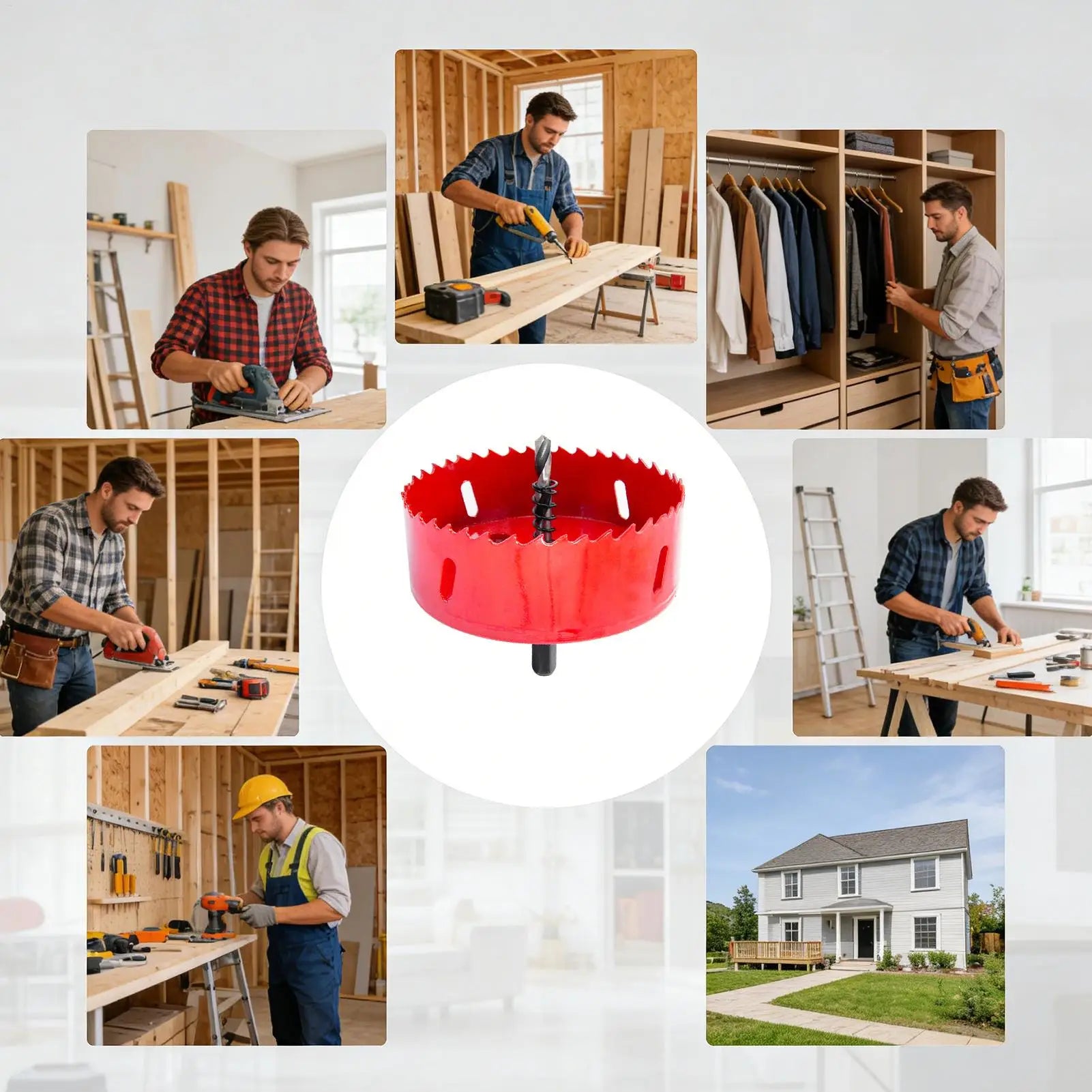 Hole Saw Dust Collector Drilling Accessories Drill Catcher Home Qme