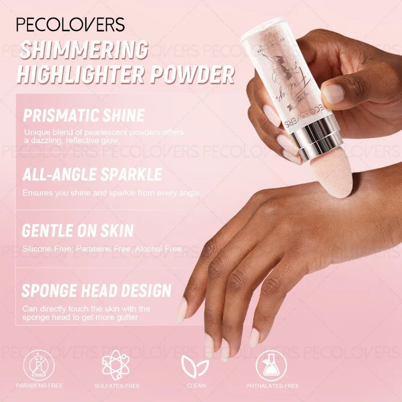 1PC Multifunctional Glitter Powder, Highlighter for Face, Body and Eyes, Brightening Glitter Powder,Suitable for Holiday Makeup Qme