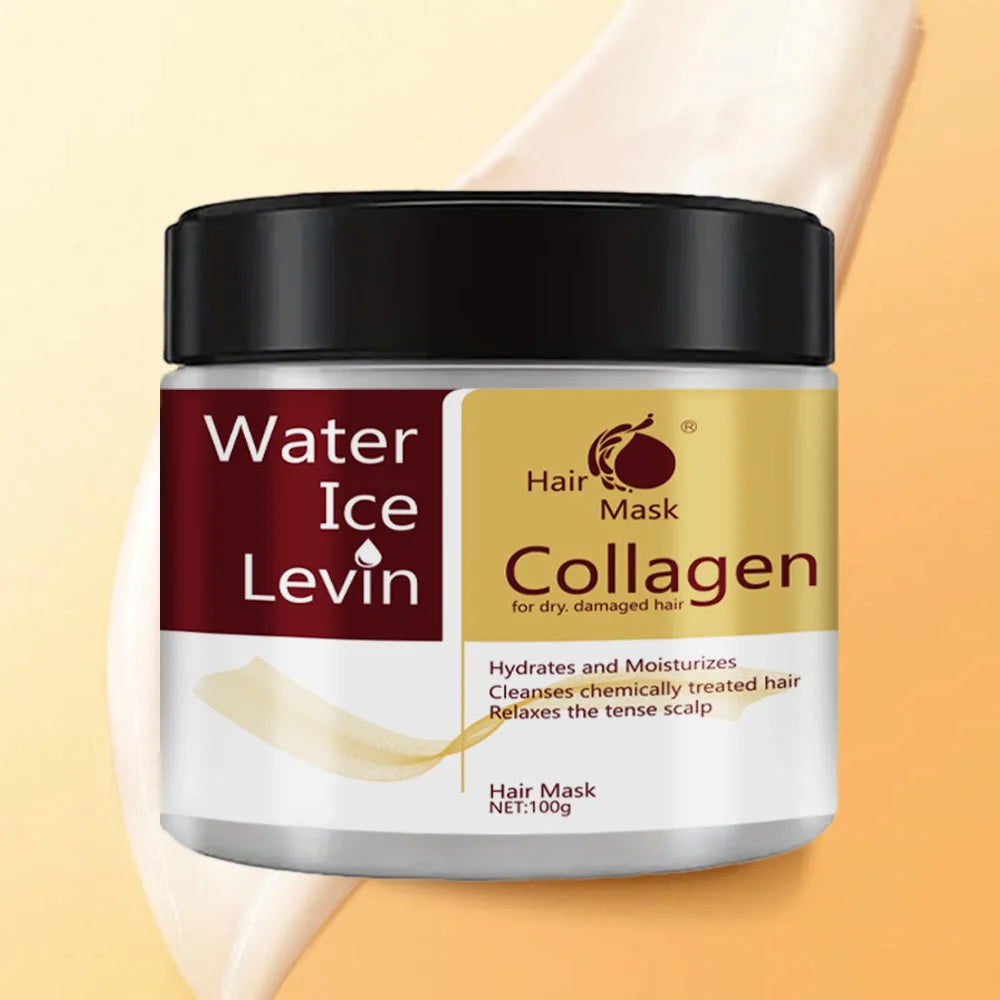 Collagen Keratin Hair Mask Dual Oil Control Moisturizer Conditioner Soft Smooth Frizz Damaged Repair Revitalize Hair Care Qme