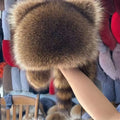 Winter Raccoon Hat Ear Protection Mink Lei Feng Warm Children's Qme kid 46-53cm