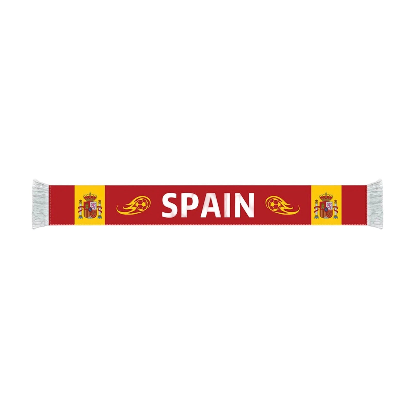 Soccer Match Fan Scarf with National Flag Design and Football Printed Long Style Cheering Props Party Supplies Qme H One Size
