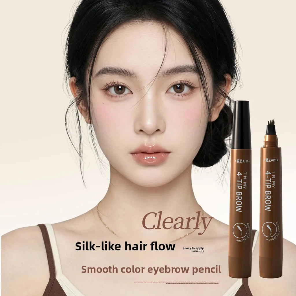 Natural Look 4-Tip Brow Pencil AIYI Waterproof Microblading Long Qme