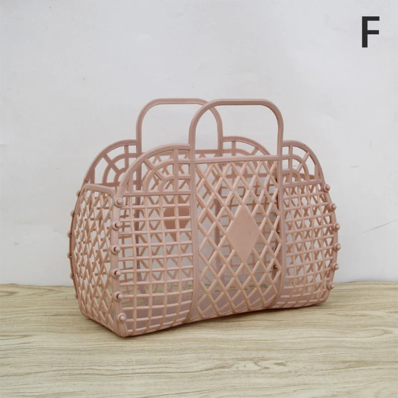 Shopping Basket Home Storage Organization Detachable Shower Plastic Qme F