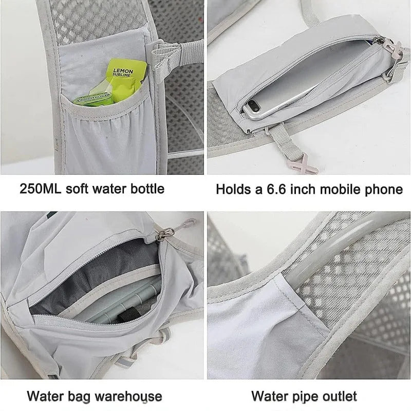 Cycling Running Hiking Backpack Breathable Bicycle Trail Marathon Qme