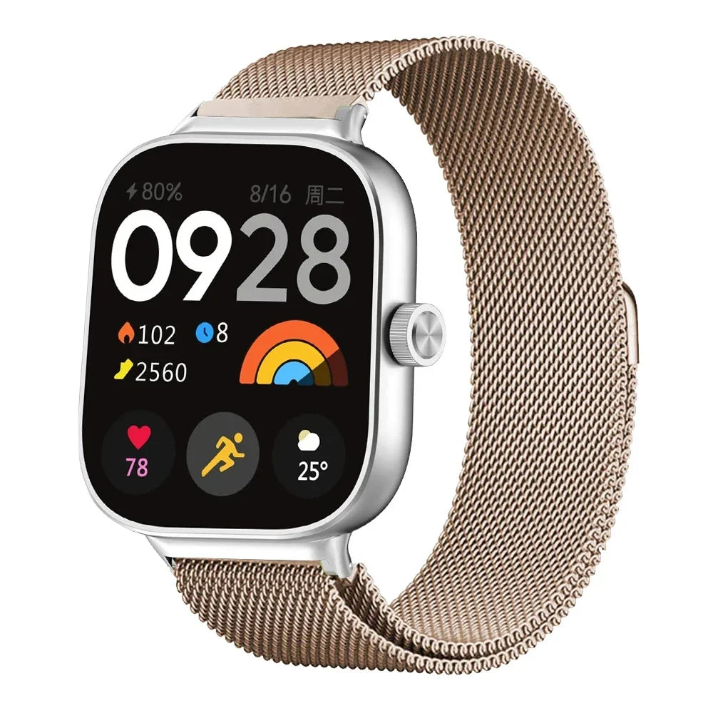 Milanese Loop Band For Redmi watch 5/4 Smartwatch Bracelet For Mi band 8pro/9 pro Wristband Replacement Metal Strap Accessories Qme