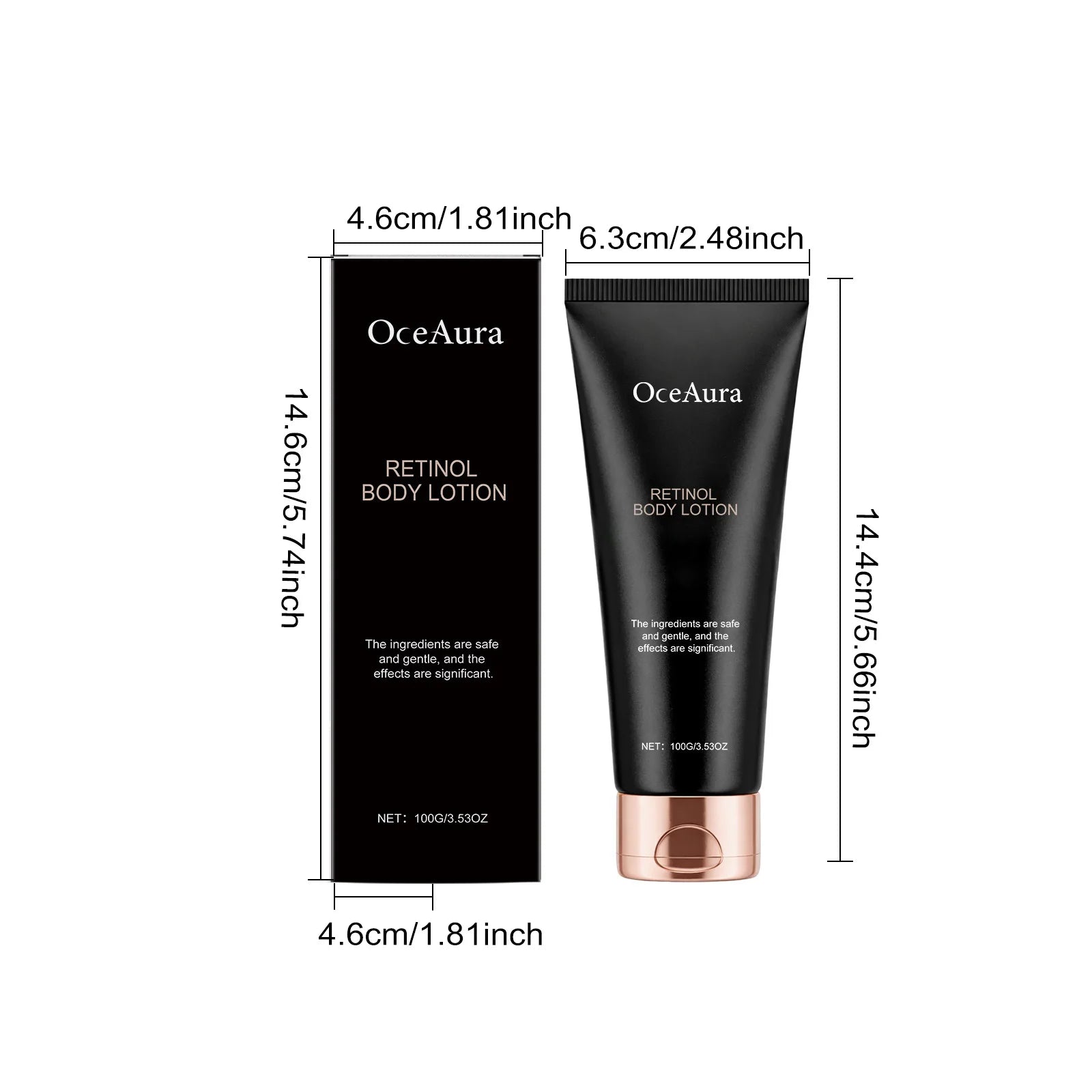 Retinol Body Lotion Anti Aging Firming Hydrating Brightening Increase Elasticity Softening Moisturizer for Dry Skin Body Cream Qme