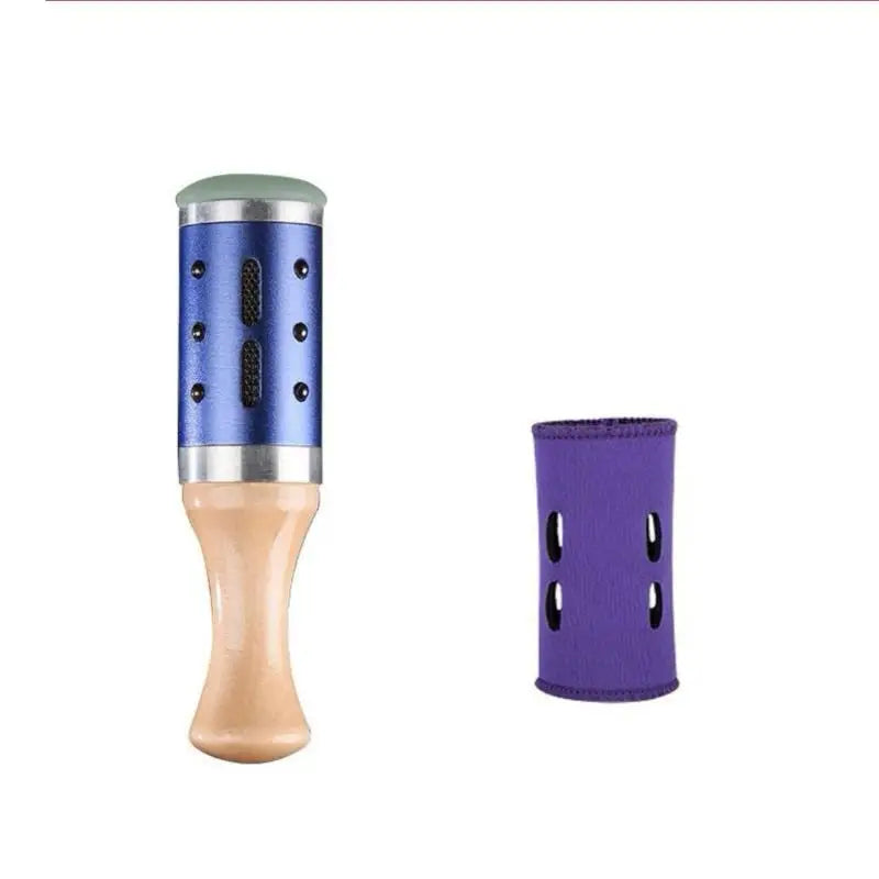 360 Rotation Jade Moxibustion Stick Raised Point Massage Gua Sha Tool Qme Blue
