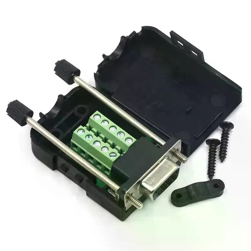 Db9 Serial Com Transfer-free Solder Terminals Rs232 Male Connector Qme