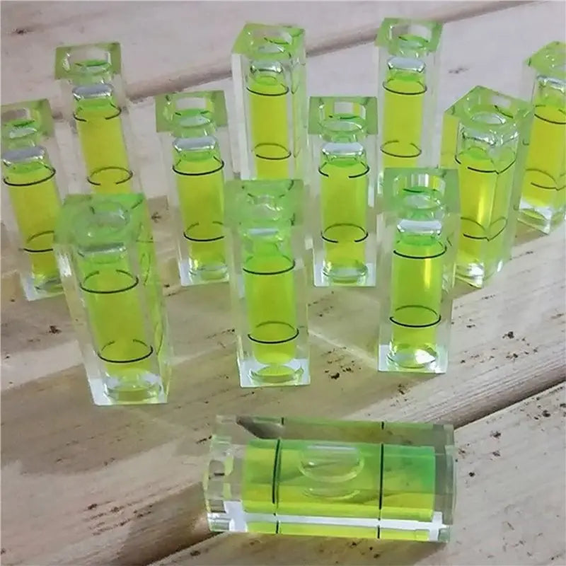 A02F-80Pcs Mini Bubble Spirit Level 10X10x29mm Square Levels For Wall Frames Art Displays Picture Hanging RV Tripod Measuring Qme