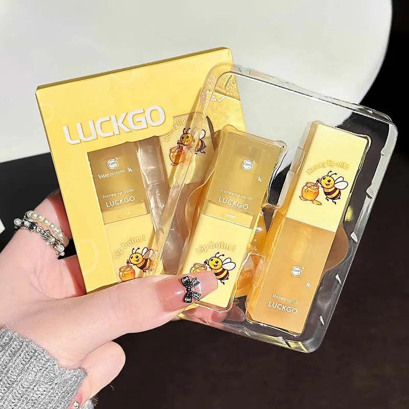 Honey Coconut Hydrating Lip Balm Oil Gege Bear Light Moisturizing Qme